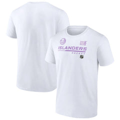 NHL New York Islanders NHL Hockey Fights Cancer T-Shirt - White