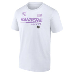 NHL New York Rangers NHL Hockey Fights Cancer T-Shirt - White