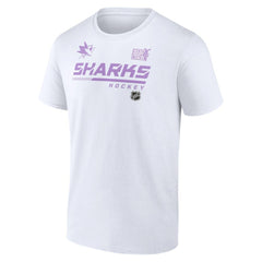 NHL San Jose Sharks NHL Hockey Fights Cancer T-Shirt - White