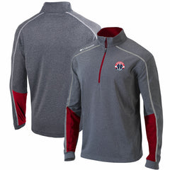Washington Wizards Omni-Wick Shotgun 2.0 Quarter-Zip Pullover Top Heathered Gray/Red