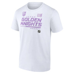 NHL Vegas Golden Knights NHL Hockey Fights Cancer T-Shirt - White