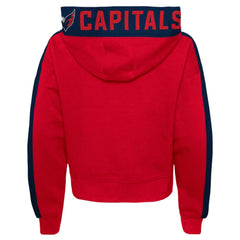 NHL Washington Capitals Girls Youth Record Setter Pullover Hoodie - Red