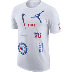 Philadelphia 76ers Jordan Brand Courtside Statement Edition Max90 T-Shirt White