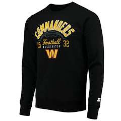Washington Commanders Starter Pullover Sweatshirt Black