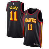NBA Trae Young Atlanta Hawks Jordan Brand Unisex Swingman Jersey - Statement Edition - Black sale