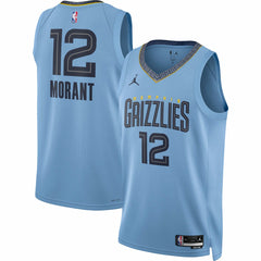 NBA Ja Morant Memphis Grizzlies Jordan Brand Unisex Swingman Jersey - Statement Edition - Light Blue shop