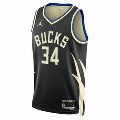 NBA Giannis Antetokounmpo Milwaukee Bucks Jordan Brand Unisex Swingman Jersey - Statement Edition - Black outlet