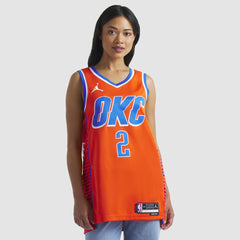 NBA Shai Gilgeous-Alexander Oklahoma City Thunder Jordan Brand Unisex Swingman Jersey - Statement Edition - Orange for sale