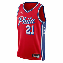 NBA Joel Embiid Philadelphia 76ers Jordan Brand Unisex Swingman Jersey - Statement Edition - Red outlet