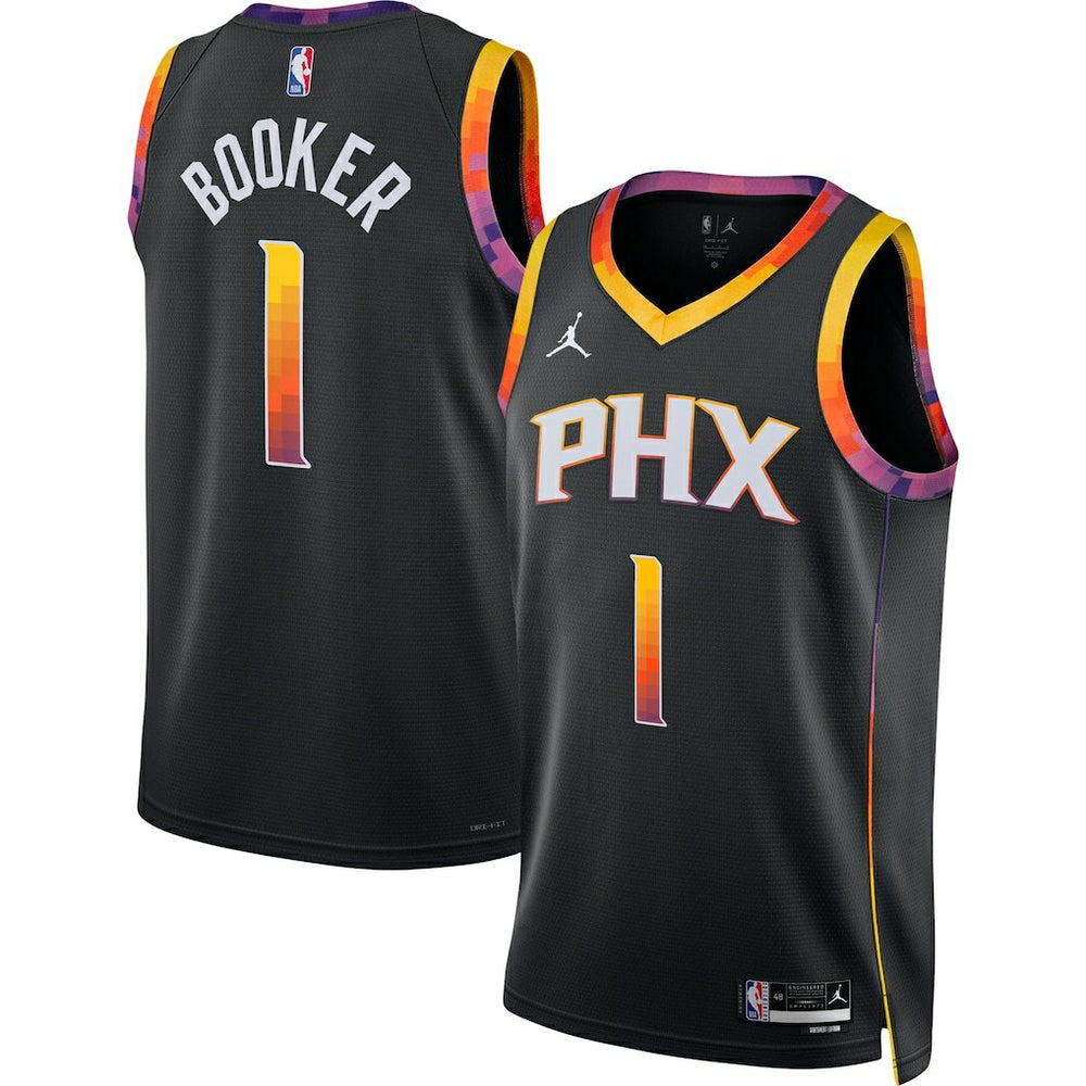 NBA Devin Booker Phoenix Suns Jordan Brand Unisex Swingman Jersey sale - Statement Editi- Black online