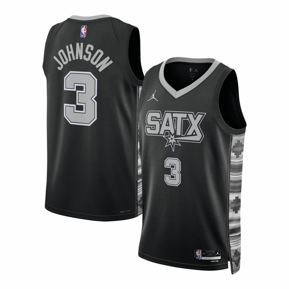 NBA Keldon Johnson San Antonio Spurs Jordan Brand Unisex Swingman Jersey - Statement Edition - Black outlet