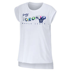NHL Toronto Maple Leafs WEAR by Erin Andrews Women's Greetings From Muscle T-Shirt - White