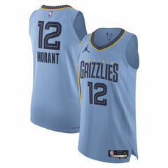 NBA Ja Morant Memphis Grizzlies Jordan Brand Authentic Player Jersey - Statement Edition - Light Blue sale