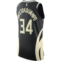 NBA Giannis Antetokounmpo Milwaukee Bucks Jordan Brand Authentic Player Jersey - Statement Edition - Black cheap