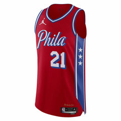NBA Joel Embiid Philadelphia 76ers Jordan Brand Authentic Player Jersey - Statement Edition - Red outlet