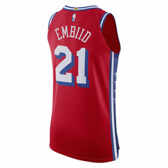NBA Joel Embiid Philadelphia 76ers Jordan Brand Authentic Player Jersey - Statement Edition - Red outlet