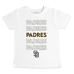San Diego Padres Tiny Turnip Youth Stacked T-Shirt - White T-shirts