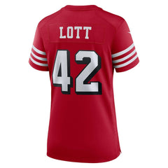NFL Ronnie Lott San Francisco 49ers Women's Alternate Game Jersey - Scarlet