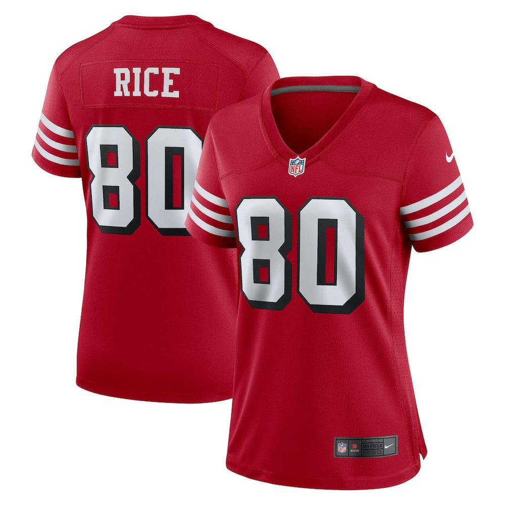 NFL Jerry Rice San Francisco 49ers Women's Alternate Game Jersey - Scarlet