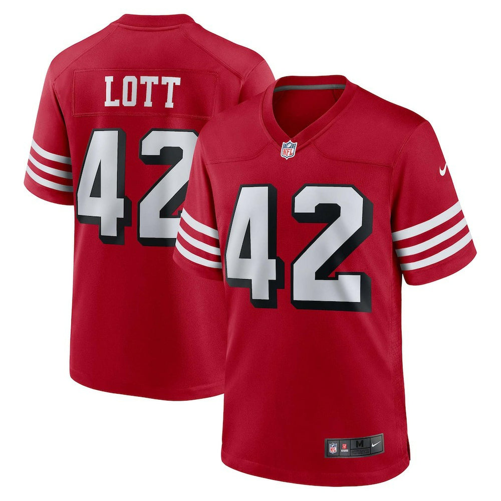 NFL Ronnie Lott San Francisco 49ers Retired Player Alternate Game Jersey - Scarlet
