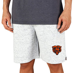 Chicago Bears Concepts Sport Throttle Knit Jam Shorts White/Charcoal