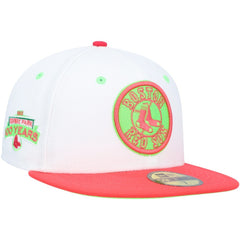 Boston Red Sox New Era Fenway Park 100th Anniversary Strawberry Lolli 59FIFTY Fitted Hat - White/Coral Hats