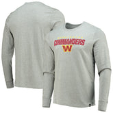 Washington Commanders '47 Traction Super Rival Long Sleeve T-Shirt Heathered Gray