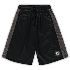 Brooklyn Nets Big & Tall Performance Shorts Black/Charcoal
