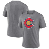 NHL Colorado Avalanche Wraparound Tri-Blend T-Shirt - Heather Gray