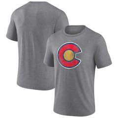 NHL Colorado Avalanche Wraparound Tri-Blend T-Shirt - Heather Gray