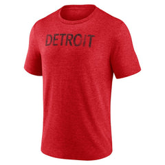 NHL Detroit Red Wings Wraparound Tri-Blend T-Shirt - Red