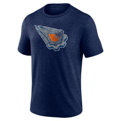NHL Edmonton Oilers Wraparound Tri-Blend T-Shirt - Navy