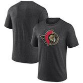 NHL Ottawa Senators Wraparound Tri-Blend T-Shirt - Charcoal