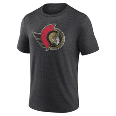 NHL Ottawa Senators Wraparound Tri-Blend T-Shirt - Charcoal