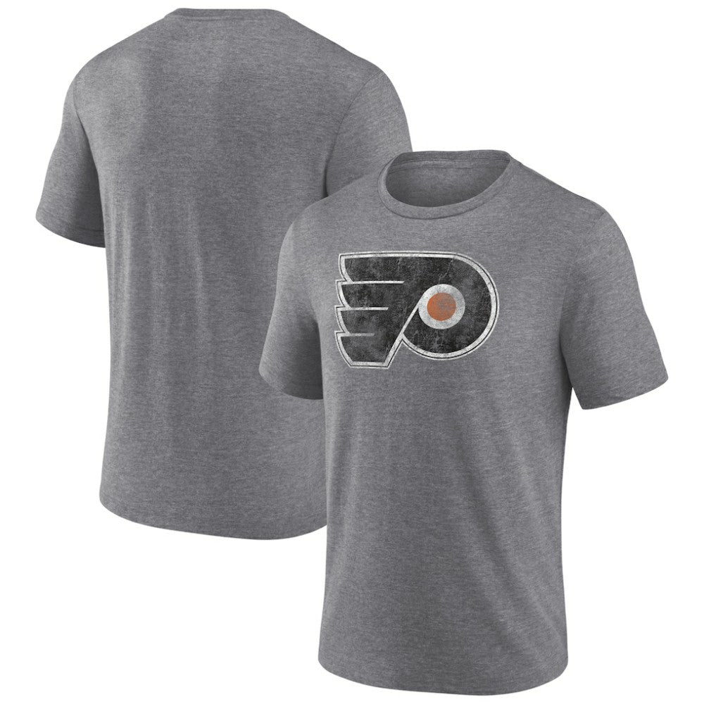 NHL Philadelphia Flyers Wraparound Tri-Blend T-Shirt - Heather Gray