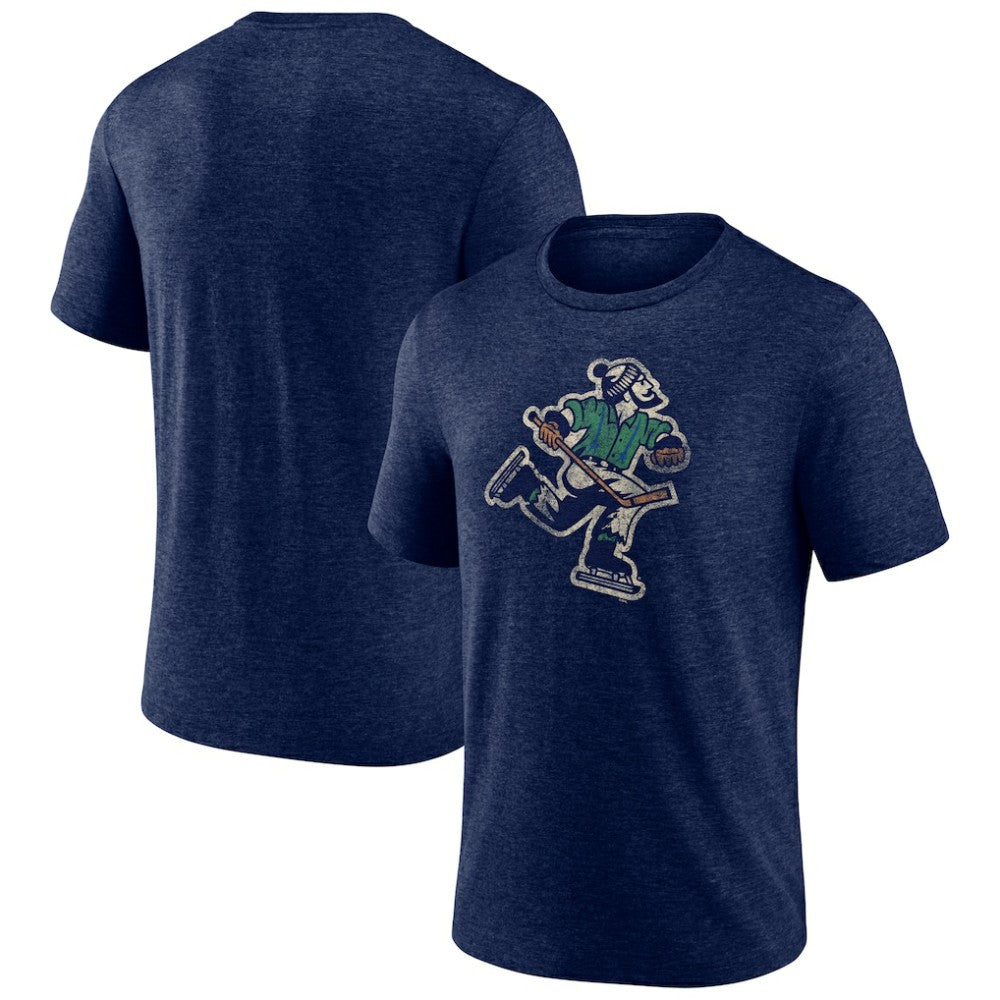 NHL Vancouver Canucks Wraparound Tri-Blend T-Shirt - Navy
