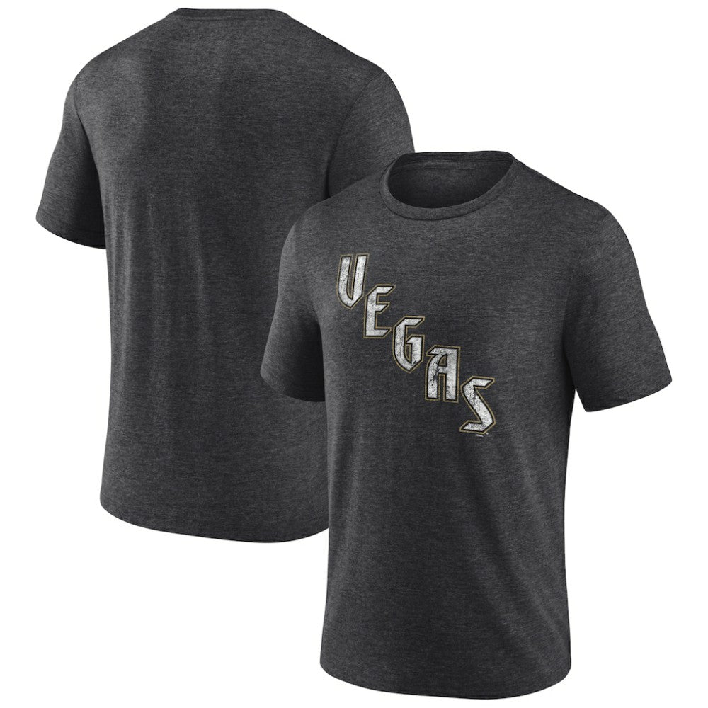 NHL Vegas Golden Knights Wraparound Tri-Blend T-Shirt - Charcoal