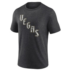 NHL Vegas Golden Knights Wraparound Tri-Blend T-Shirt - Charcoal
