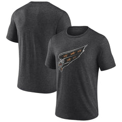 NHL Washington Capitals Wraparound Tri-Blend T-Shirt - Charcoal