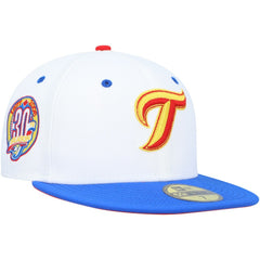 Toronto Blue Jays New Era 30th Anniversary Cherry Lolli 59FIFTY Fitted Hat - White/Royal Hats