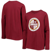 Washington Commanders Youth Secondary Logo Long Sleeve T-Shirt Burgundy
