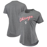 Chicago Bulls Sportiqe Women's City Edition Phoebe Tri-Blend T-Shirt Heathered Gray