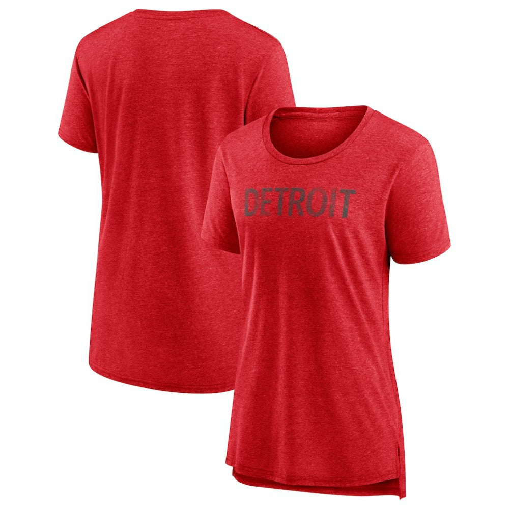 NHL Detroit Red Wings Women's Slow Whistle Tri-Blend T-Shirt - Red