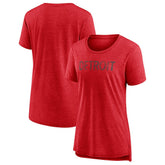 NHL Detroit Red Wings Women's Slow Whistle Tri-Blend T-Shirt - Red
