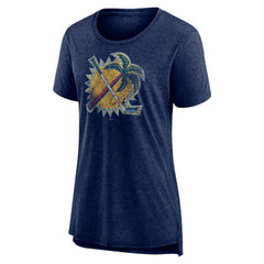 NHL Florida Panthers Women's Slow Whistle Tri-Blend T-Shirt - Navy