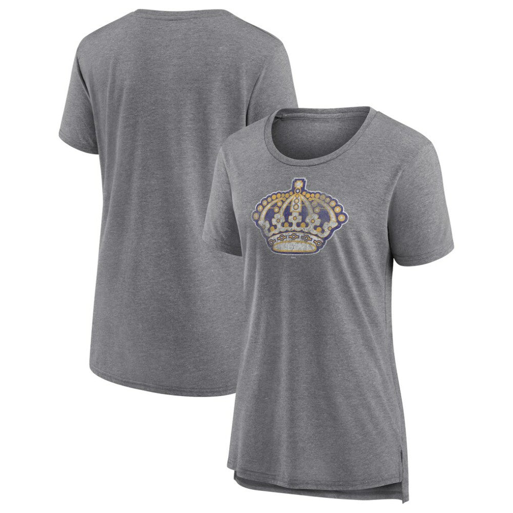 NHL Los Angeles Kings Women's Slow Whistle Tri-Blend T-Shirt - Gray