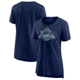 NHL New York Islanders Women's Slow Whistle Tri-Blend T-Shirt - Navy