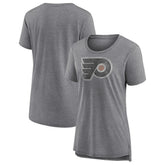 NHL Philadelphia Flyers Women's Slow Whistle Tri-Blend T-Shirt - Gray