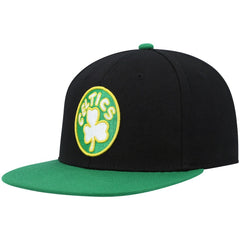 Boston Celtics Hardwood Classics Snapback Hat Black/Kelly Green