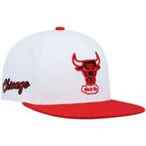 Chicago Bulls Hardwood Classics Snapback Hat White/Red